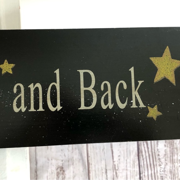 🌙💕I Love You To The Moon and Back Wood Sign - Picture 6 of 7